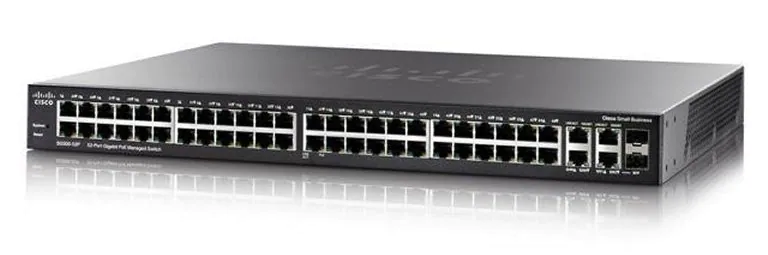 Cisco SG350-52P Managed L3 Gigabit Ethernet (10/100/1000) Power over Ethernet (PoE) 1U Black